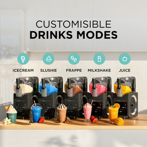 Slushie Machine 1.9L – Frozen Drink, Slushie, Milkshake, Cocktail & Ice Cream Maker | No Ice Needed, Digital Temperature Display