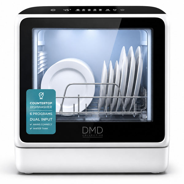 Countertop Dishwasher with Water Tank – Compact Mini Washer