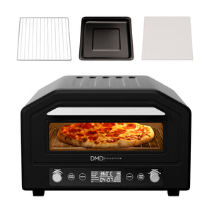 Electric Pizza Oven & Air Fryer Combo 17L – 400°C Indoor Countertop Oven, Fits 12" Pizza
