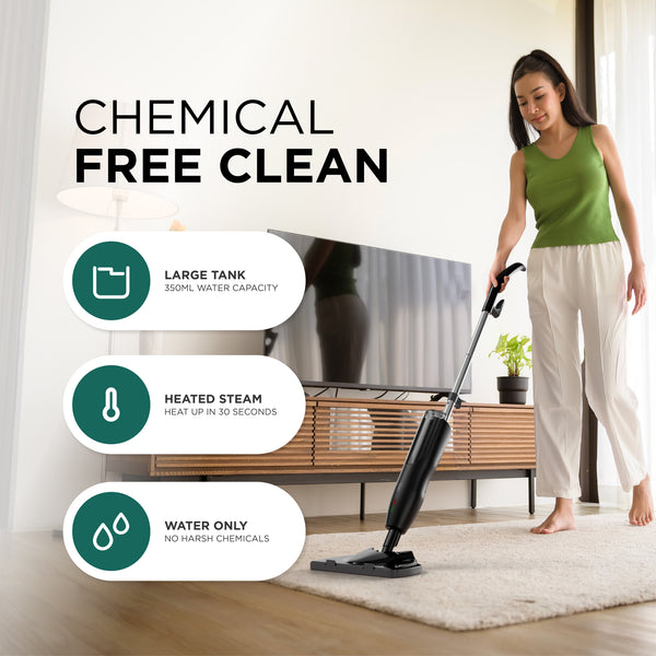 Steam Mop Floor Cleaner with Adjustable Steam Control for Tile, Laminate and Sealed Wood 1300W