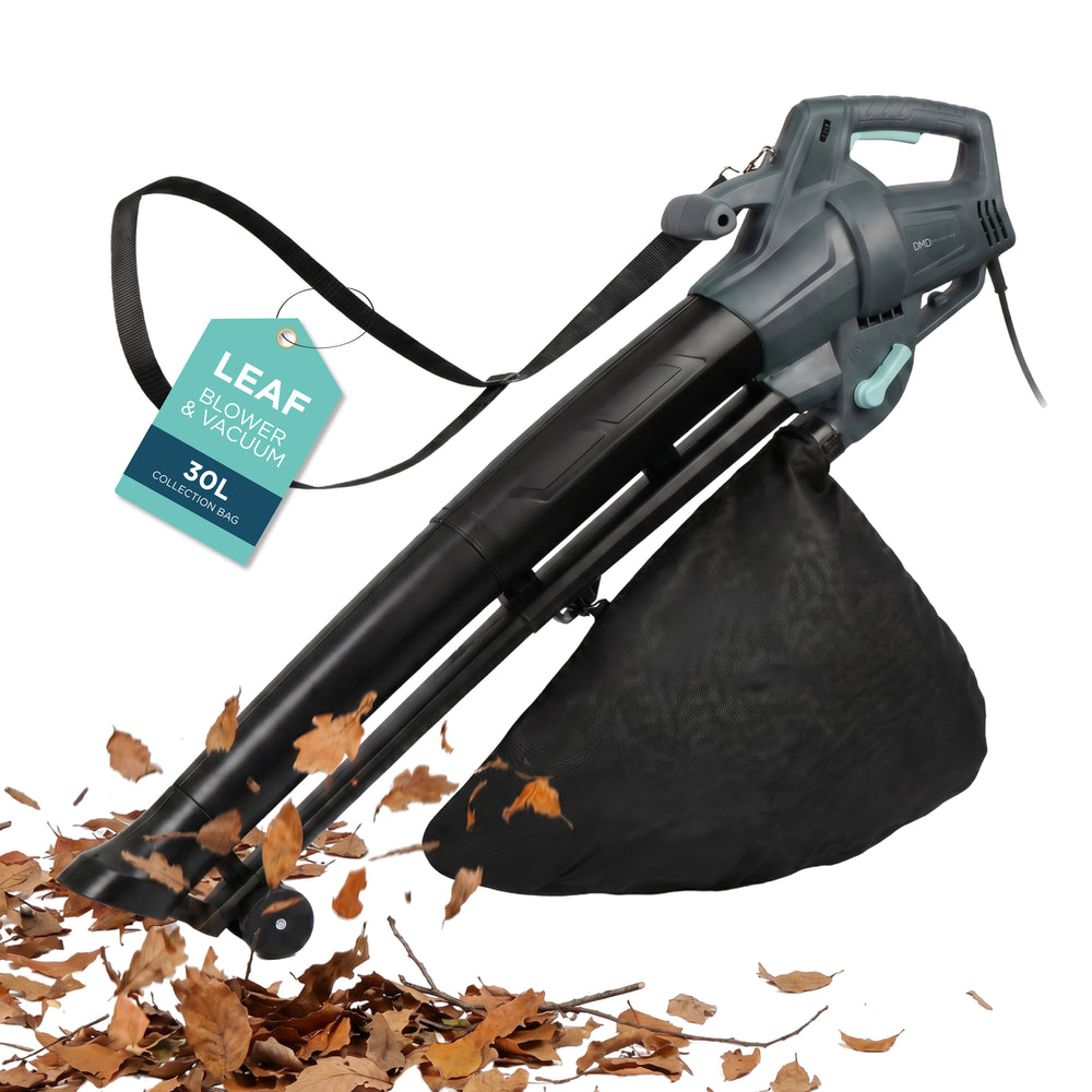 Electric Garden Leaf Blower Vacuum with Variable Speed, 30L Bag & 8m Cable 3500W