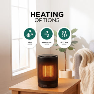 9" Ceramic Space Heater with Oscillation & Timer 1200W