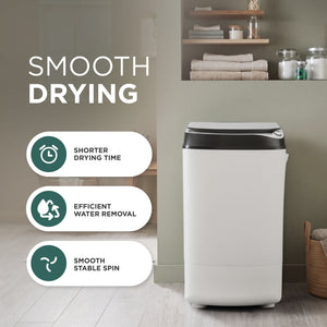 9kg Spin Dryer with Stainless Steel Drum & 5-Minute Timer