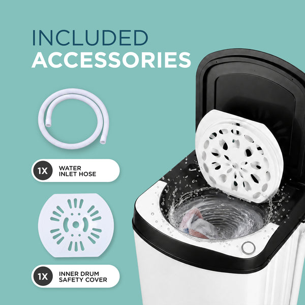 9kg Spin Dryer with Stainless Steel Drum & 5-Minute Timer