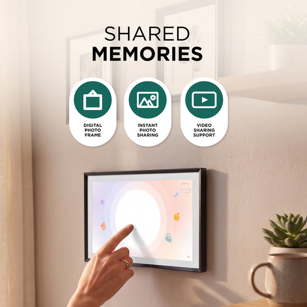 10.1" & 15.6" Smart Digital Family Calendar & Photo Frame – Touchscreen Planner with Wi-Fi & FotoCube App