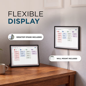 10.1" & 15.6" Smart Digital Family Calendar & Photo Frame – Touchscreen Planner with Wi-Fi & FotoCube App