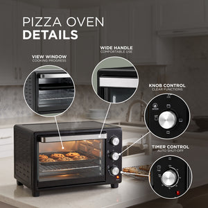 30L Mini Oven with Adjustable Temperature & 60-Minute Timer 1600W