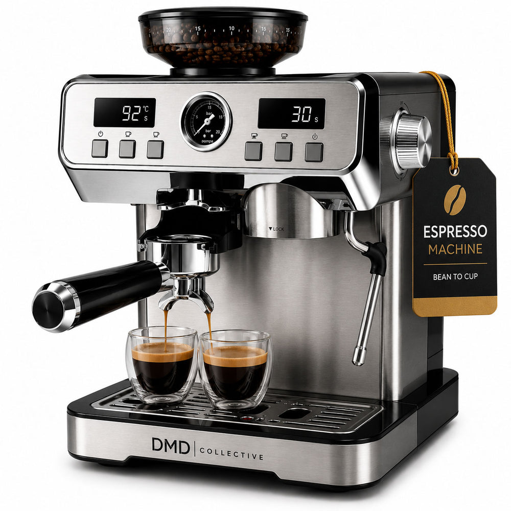 20 Bar Bean-to-Cup Espresso Machine with Grinder & Milk Frother | Shop