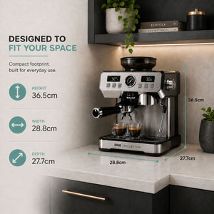20 Bar Bean-to-Cup Espresso Machine with Grinder & Milk Frother