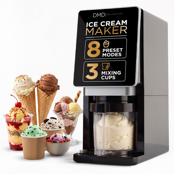 650ml Ice Cream Maker & Slushie Machine with 3 Cups