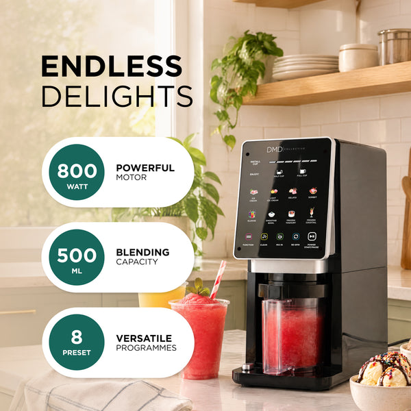 650ml Ice Cream Maker & Slushie Machine with 3 Cups