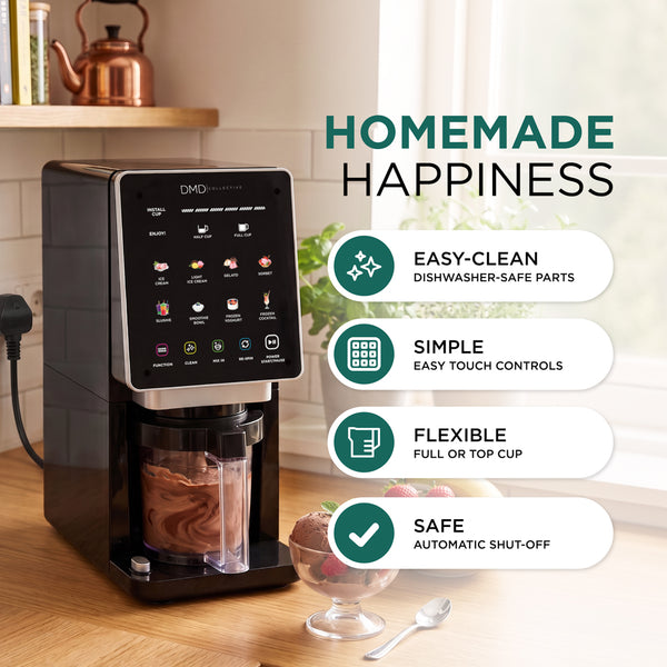 650ml Ice Cream Maker & Slushie Machine with 3 Cups