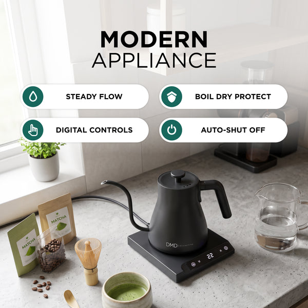 600ml Gooseneck Pour Over Kettle with Digital Temperature Control
