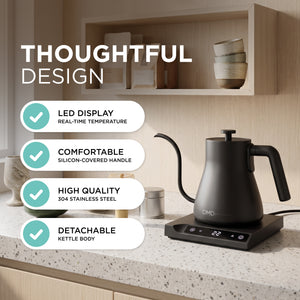 600ml Gooseneck Pour Over Kettle with Digital Temperature Control