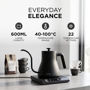 600ml Gooseneck Pour Over Kettle with Digital Temperature Control