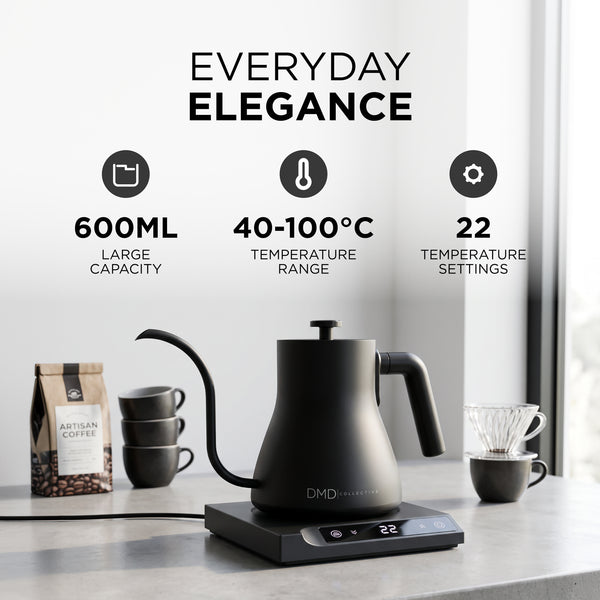 600ml Gooseneck Pour Over Kettle with Digital Temperature Control