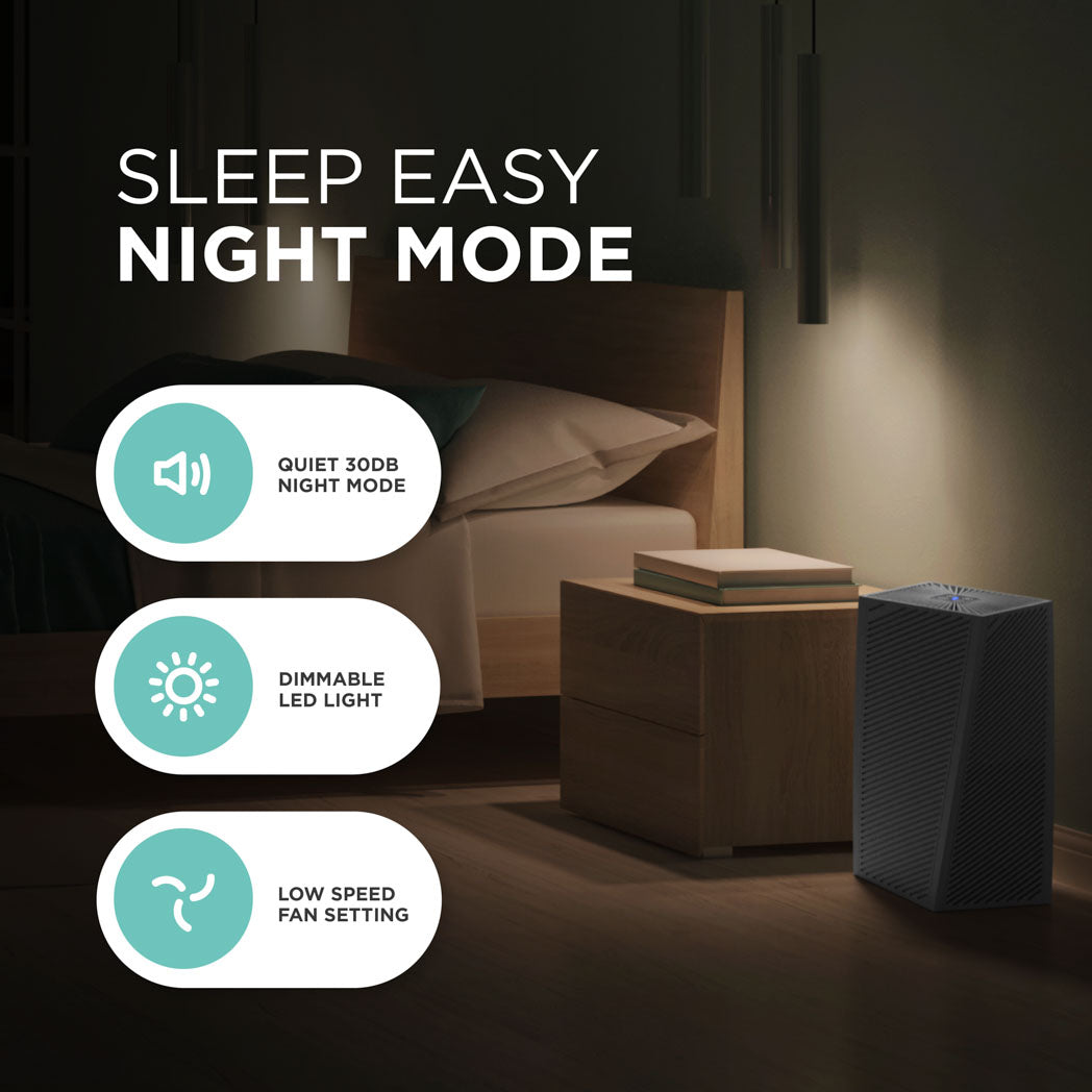 Smart Air Purifier with HEPA 13 Filter & LED Sensor