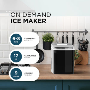 Ice Maker - 6 Min Ice, 2 Sizes and Auto Shut-Off