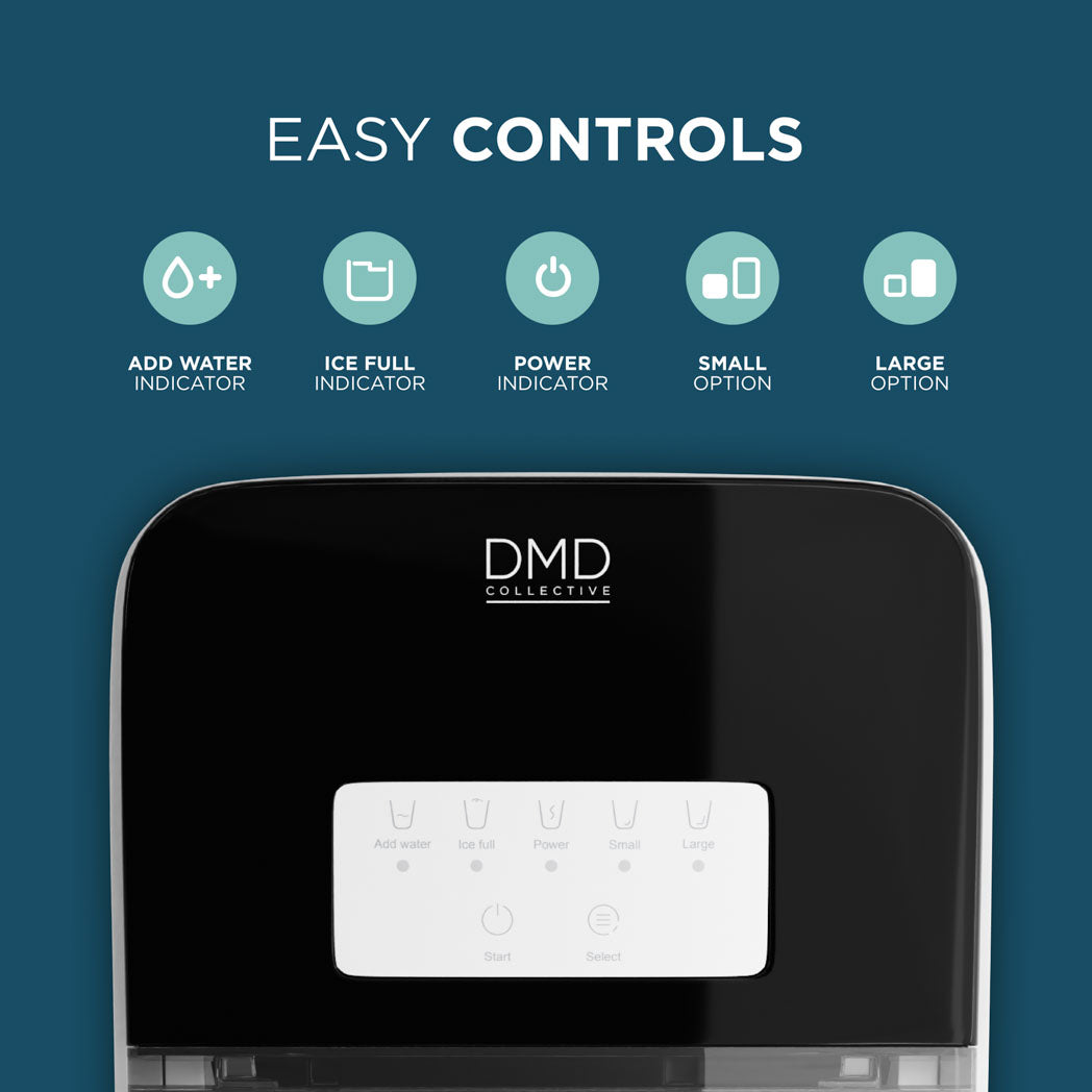 Compact Ice Maker – 6 Min Ice, 2 Sizes & Auto Shut-Off