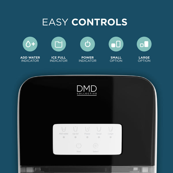Ice Maker - 6 Min Ice, 2 Sizes and Auto Shut-Off