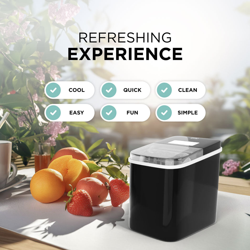 Compact Ice Maker – 6 Min Ice, 2 Sizes & Auto Shut-Off