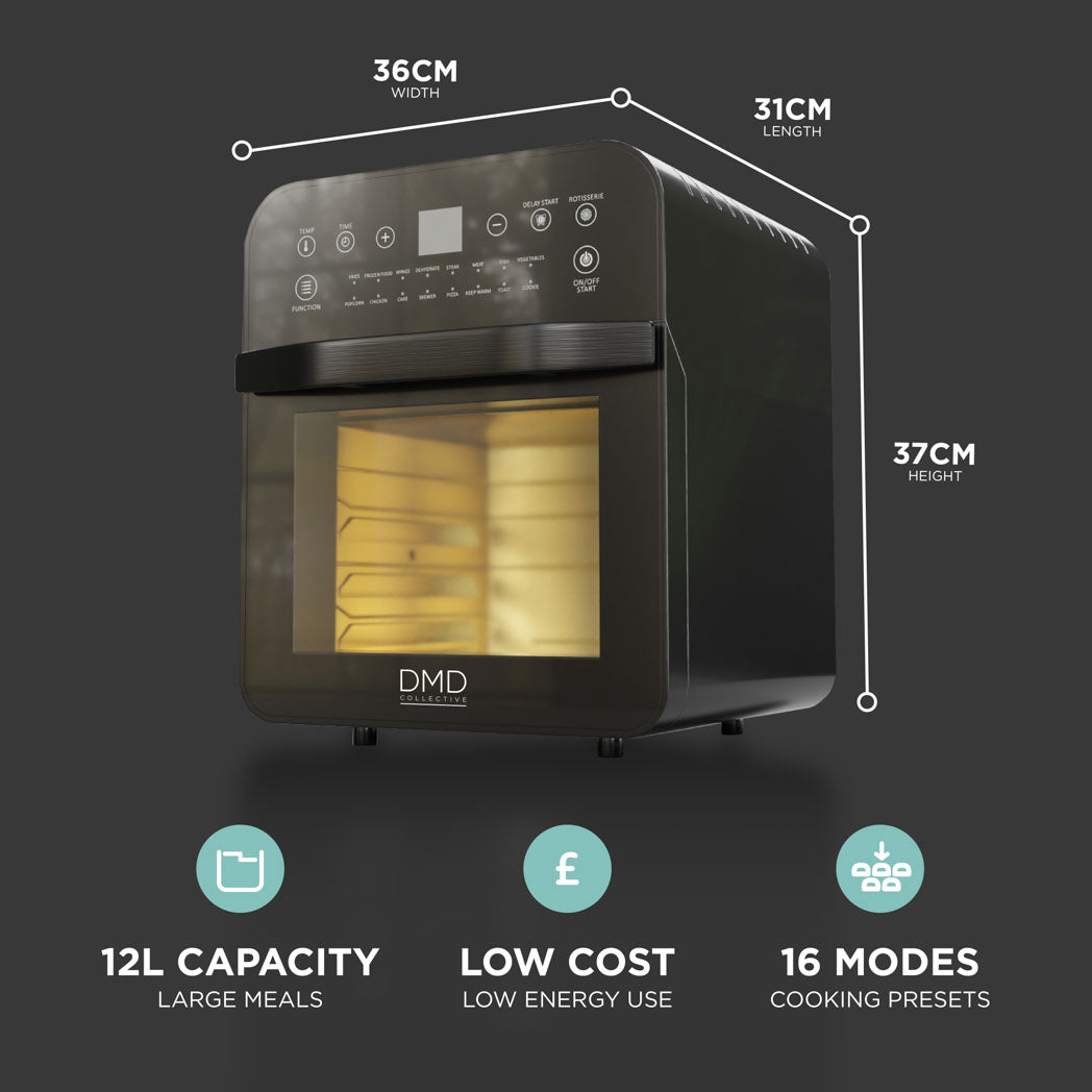 12L Air Fryer Oven – 16 Cooking Modes & Touchscreen