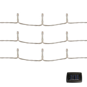 Solar Curtain Lights – 192 LED Warm White Hanging Lights