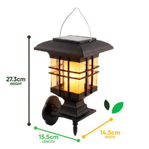 Solar Lantern – Triple Mount Flicker Flame LED Light