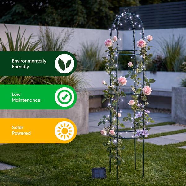 Solar Garden Trellis – 100 LED Light Up Trellis