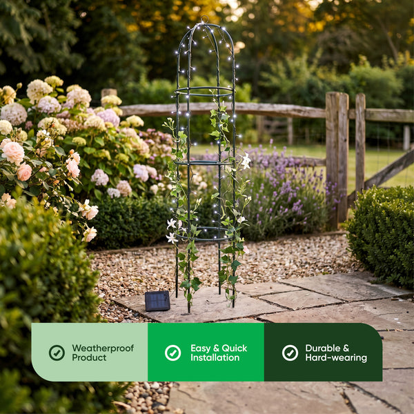 Solar Garden Trellis – 100 LED Light Up Trellis