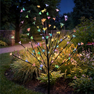 Solar Cherry Blossom Tree Stake Light