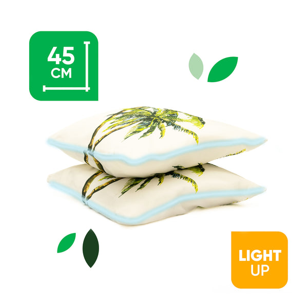Pack of 2 Light-Up Palm Cushion Covers