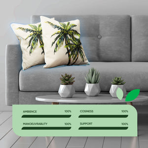 Pack of 2 Light-Up Palm Cushion Covers
