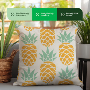 Pack of 2 Light-Up Pineapple Cushion Covers