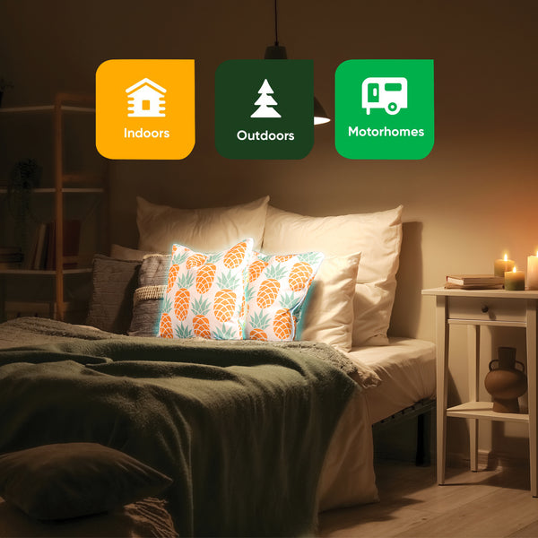 Pack of 2 Light-Up Pineapple Cushion Covers