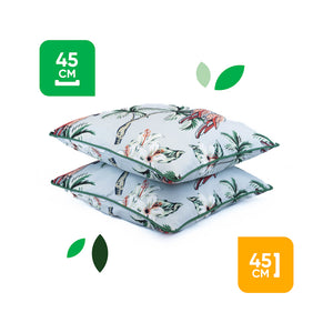 Pair of Outdoor Scatter Cushions – Pink Parrot Design