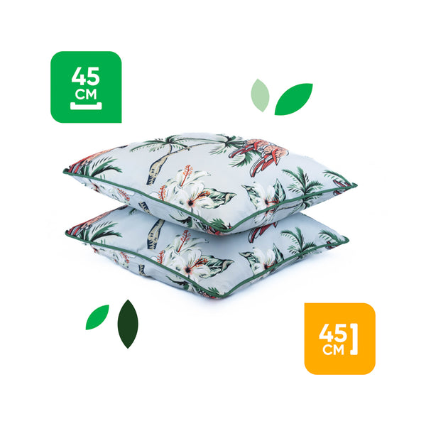 Pair of Outdoor Scatter Cushions – Pink Parrot Design
