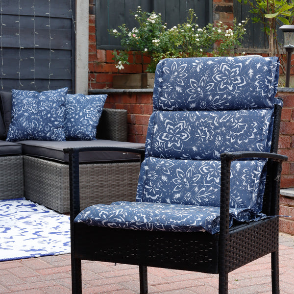 Pair of Outdoor Seat Cushion – Hampton Full Length Chair Pad