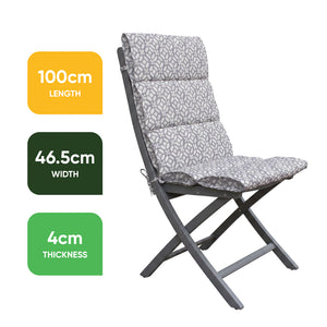 Pair of Outdoor Seat Cushion – Geo Full Length Chair Pad