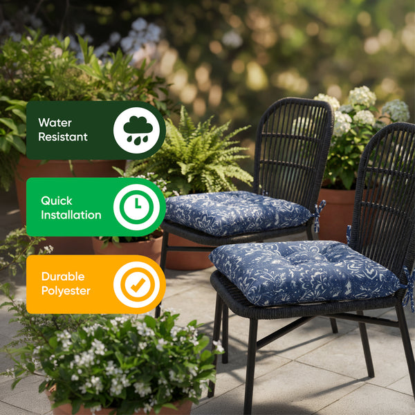 Pair of Outdoor Seat Pads – Hampton Design Chair Cushions