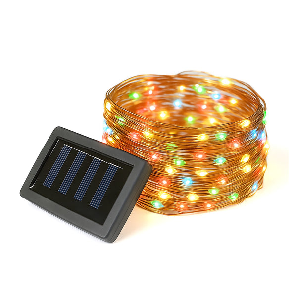 20m Solar Multi-Coloured LED String Lights – 200 LEDs