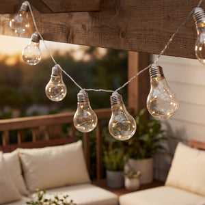 10-Piece Solar String Lights – 2m Micro LED Bulb Lights