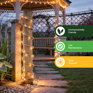 Solar Rope Lights – 4m Decorative LED Rope Light with 45 LEDs