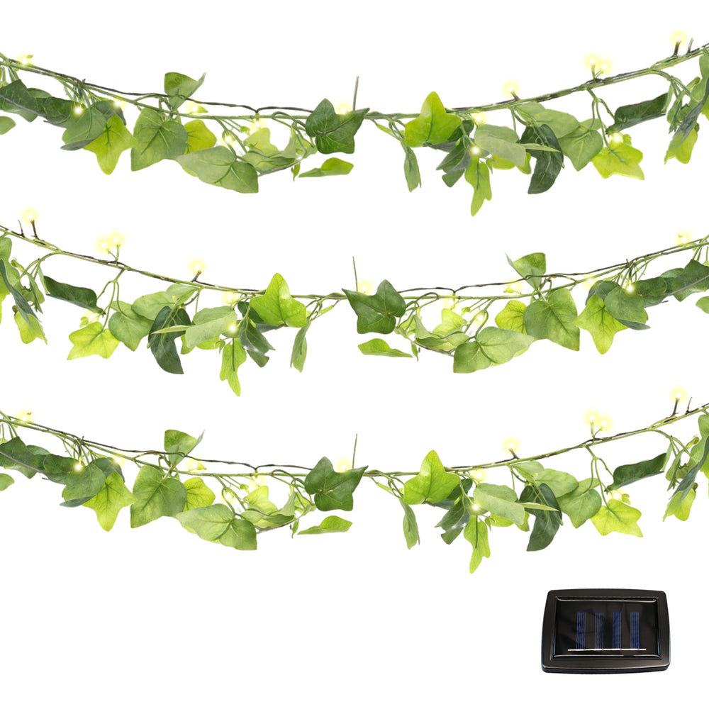 2m Solar Ivy Outdoor Garland String Lights with 20 LED Lights