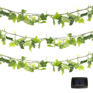 2m Solar Ivy Outdoor Garland String Lights with 20 LED Lights