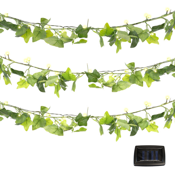 2m Solar Ivy Outdoor Garland String Lights with 20 LED Lights