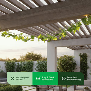2m Solar Ivy Outdoor Garland String Lights with 20 LED Lights