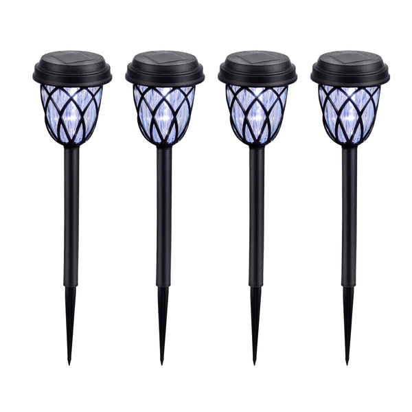 Pack of 4 Solar Stake Lights – Pathway LED Lights