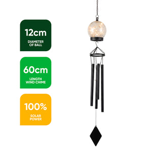 Solar Wind Chime – Crackle Ball LED Hanging Light