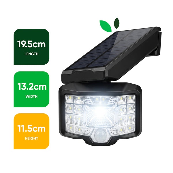 Solar Security Light – Swivel Motion Sensor LED Floodlight